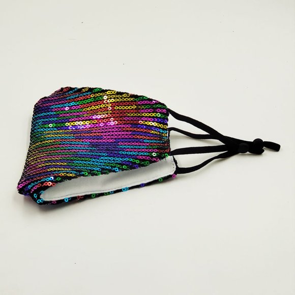 One Piece Cotton Face Masks with Elastic Ear Loops - Picture 4 of 5